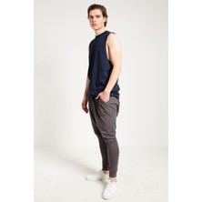 Jahr Marc Koyu Gri Slim Fit Yanları Cepli Erkek Şalvar Eşofman