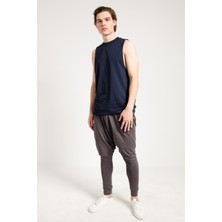 Jahr Marc Koyu Gri Slim Fit Yanları Cepli Erkek Şalvar Eşofman