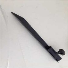 Şen Plastik Plaj Şemsiye Kazığı Düz Metal Sıkma Aparatlı Bahçe Plaj 38 cm