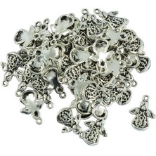 Basto 30 Adet Tibet Gümüş 3D Melek Charms Kolye Kolye Bilezik Yapılar Için (Yurt Dışından)