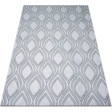 Hakan Lastikli Halı Örtüsü Damla Gri