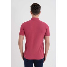 Dynamo Erkek Polo Yaka Likralı T-Shirt Gül T621