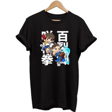 Remonz Street Fighter Chun-Li Baskılı  Pamuk Oversize T-Shirt Büyük Beden Tişört