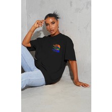 Unisex Nort Dijital Baskılı  Oversize Rahat T-Shirt