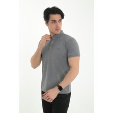 KMK Kombin Erkek Slimfit Düz Model Polo Yaka Tişört-T-Shirt