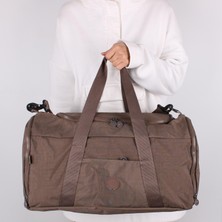 Bagacar UR6020 Kahve Klinkır Kumaş Plaj Spor ve Seyahat Çantası