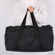 Bagacar UR6020 Siyah Klinkır Kumaş Plaj Spor ve Seyahat Çantası