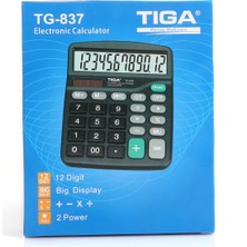 Tiga TG-837 Gt Işlem Kontrolü 12 Hane Hesap Makinesi