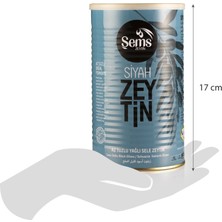 Şems Siyah Sele Zeytin 900 Gr 261-290 Kalibre  ( 2'li Ekonomik Paket )