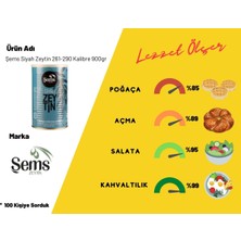 Şems Siyah Sele Zeytin 900 Gr 261-290 Kalibre  ( 2'li Ekonomik Paket )