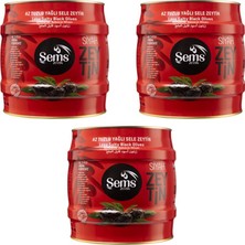 Şems Siyah  Zeytin 2 Kg 291-320 Kalibre  (3'lü Ekonomik Paket )