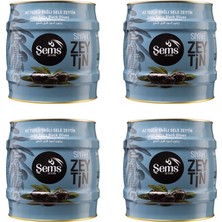 Şems Siyah  Zeytin 2 Kg   261-290 Kalibre ( 4'lü Ekonomik Paket )