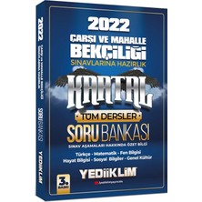 Yediiklim Yayınları 2022 Çarşı ve Mahalle Bekçiliği Sınavlarına Hazırlık Kartal Soru Bankası