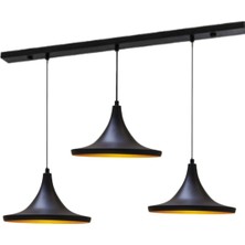 Mylights  Retro  Rustik  Vintaeg Metal Sarkıt Üçlü   Masa Üsüt Sarkıt Avize