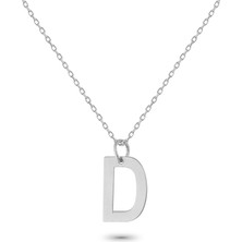 Glorria Gümüş D Harfi Kolye