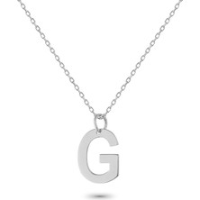 Glorria Gümüş G Harfi Kolye