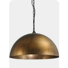 Mylights  Eskitme Fırcalanmış  Retro  Ruskit Metal Sarkıt Vintage Avize Zincirli Askı  40 cm En