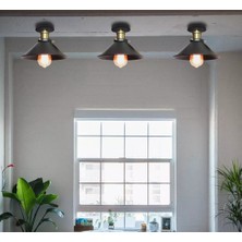 Mylights  Retro  Rustik  Vintage Metal Plofonyer Tavan Avize Tek Fiyatıdır