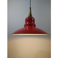 Mylights  Vintage Kırmız Bronz Askılı Metal Sarkıt Avize