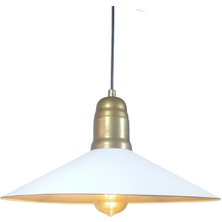 Mylights  Retro  Rustik Vintage  Beyaz Metal Sarkıtavize 40 cm En