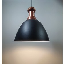 Mylights  Retro Rustik Vintage Metal Sarkıt Tekli Avize Bakır Askılı