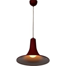 Mylights  Bordo  Içi  Beyaz Metal Sarkıt Avize