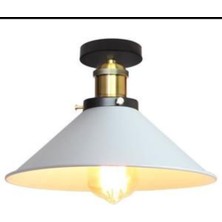 Mylights Retro Rustik Avize 30 cm Beyaz  Avize  Plofonyer