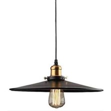 Mylights Retro Rustik Avize Siyah  40 cm