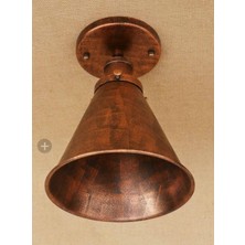 Mylights Retro Rustik Bakır Eskitme Konik Avize 189 cm En