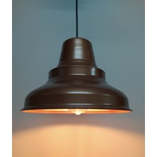 Mylights   Retro Rustik Mat Bakır Avize Sarkıt Konik