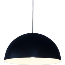 Mylights  Retro Tekli Metal Sarkıt Avize Siyah İç Renk Beyaz 40CM Çocuk Odası Avize Yatak Odası Avize Çalışma Odası Avize  Masaüstü Avize Otel Kafe Ofis Aydınlatma