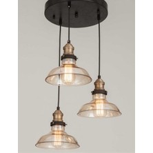 Mylights  Retro Rustik  Üçlü Sarkıt Avize
