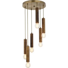 Mylights  Altılı Eskitme Sarkıt Silinidir  30 cm