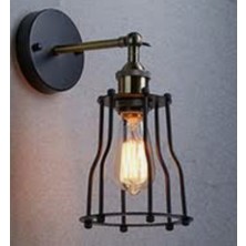 Mylights Retor Rustik Mafes Hareketli Aplik Duvar Lambası