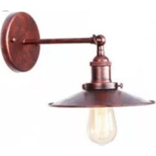 Mylights  Retro Rustik Bakır Eskitme Aplik  23CM En  Duvar Lambası