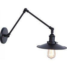 Mylights  Retro Aplik  Üç Mafsalı Siyah