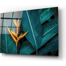 Eliza Home   Yapraklar Cam Tablo