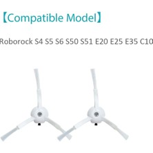 6 Adet Yan Fırça Değiştirme Xiaomi Roborock S6 S6 Saf S5 S5 Max S4 E4 E20 E25 E35 C10 S50 S51 Robot Vakum Parçaları (Yurt Dışından)