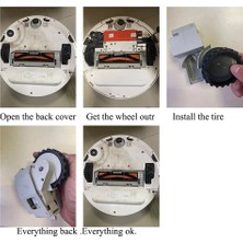 Xıaomı 1st 1s Robot Elektrikli Süpürge Için Tekerlek Lastikleri Roborock S50 S55 S5 Max Tekerlekler Kaymaz Mıjıa Yedek Aksesuar (Yurt Dışından)