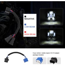 Kkmoon 5.75 Inç LED Far Motosiklet Projektör Far Süper Geniş (Yurt Dışından)