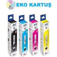 Eko Kartuş Epson Ecotank 103 4 Renk Takım   Mürekkep