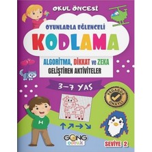 Gong Çocuk Okul Öncesi Oyunlarla Eğlenceli Kodlama 3-7 Yaş 5 Kitap Set Gong Çocuk