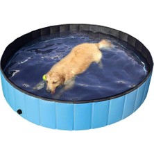 Kkmoon Katlanabilir Pvc Köpek Kedi Pet Yüzme Havuzu Pet Köpek (Yurt Dışından)