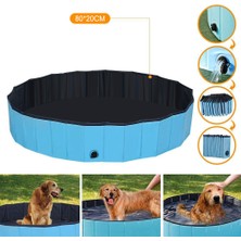 Kkmoon Katlanabilir Pvc Köpek Kedi Pet Yüzme Havuzu Pet Köpek (Yurt Dışından)