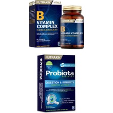 Nutraxin Vitals Probiota (Özel Probiyotik Desteği) 60 Tablet, B Vitamin Complex 60 Tablet