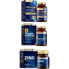 Nutraxin  Takviyesi 30 Tablet + B Vitamin Complex 60 Tablet + (Zinc) Çinko Takviyesi 15 Mg 100 Tablet