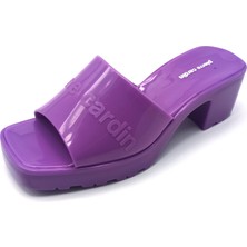 Pierre Cardin Mor Renkli Kadın Topuklu Terlik Ayakkabı