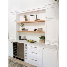 Karadeniz Dizayn Doğal Ahşap Raf 2'li Takım - 160 x 20 cm