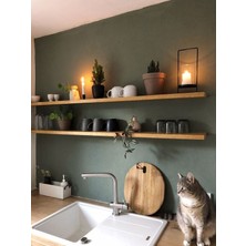 Karadeniz Dizayn Doğal Ahşap Raf 2'li Takım - 150 x 20 cm