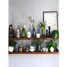 Karadeniz Dizayn Doğal Ahşap Raf 2'li Takım - 100 x 20 cm